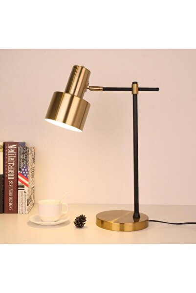 Homelux Lampa de birou Alistair, 18x18x53 cm, e27, 60 w, metal, auriu/negru