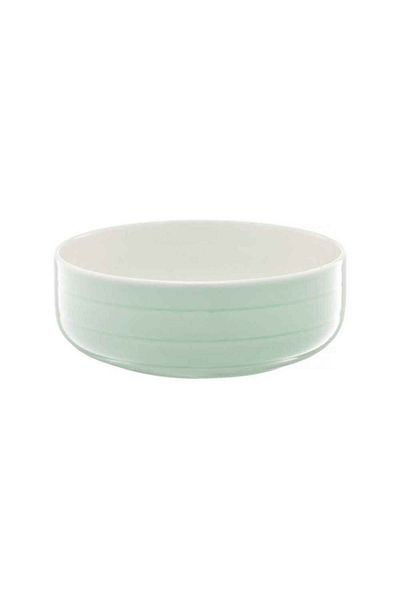 Homelux Bol pentru salată, Porțelan, Verde, 15,5 Cm, ​​Pian
