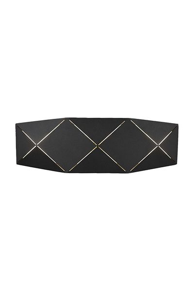 Homelux Zandor Wall Lamp, Metal, Matt Black, 1 X Led Smd, 13 W, 1000 Lm, 3000 K