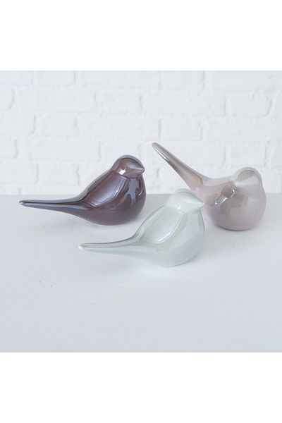 Homelux Decor pasăre, 16x7x7 cm, dolomit, verde deschis