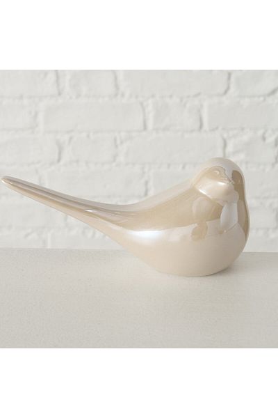 Homelux Decor pasăre, 16x7x8 cm, porțelan, bej