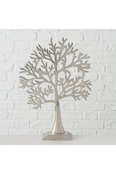 Homelux Decorat pentru copac, 33x8x46 cm, metal, argintiu