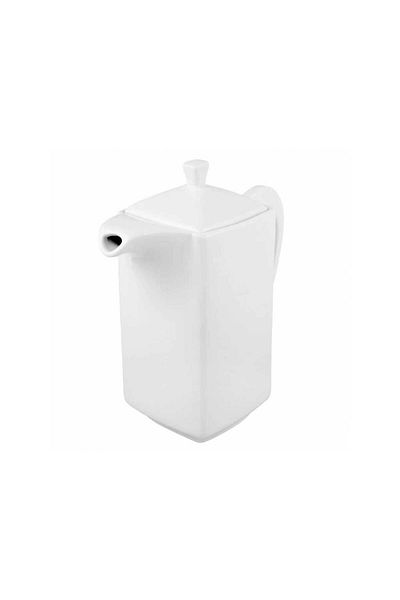 Homelux Cana cafea/ceai, portelan, 600 ml, cu capac, alb, porto