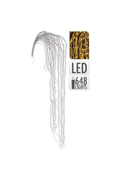 Homelux Iluminat decor salcie, 648 led-uri, lumina alba calda, 1,9 m