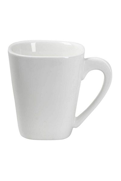 Homelux Cana cafea/ceai, portelan, 220ml, alb, Kubiko/fala