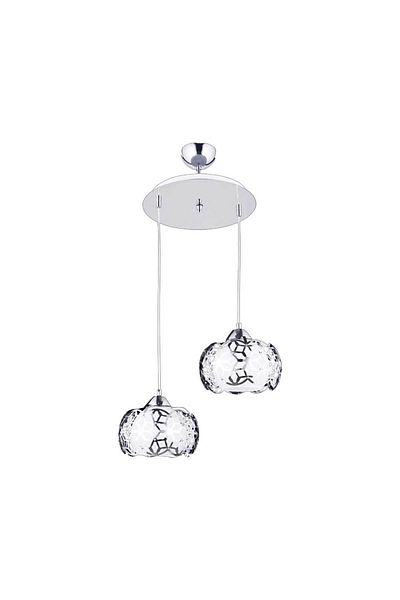 Homelux Pendul magic 2 brate 6752, 2xe27, 32x85 cm, 60 w, crom