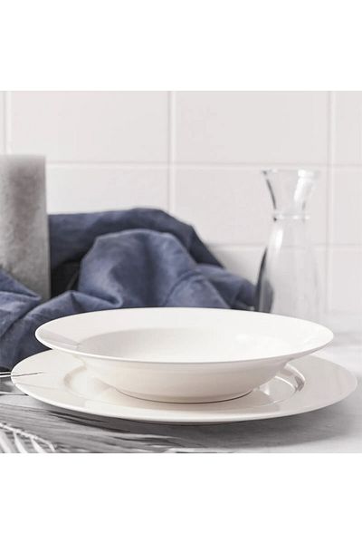 Homelux Farfurie din portelan, simplu, alb, 27 Cm, Aura