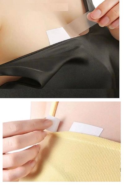 UGA İthalat 72 pcs double sided transparent low back concealer sticky hem trimmer - strap dress tape
