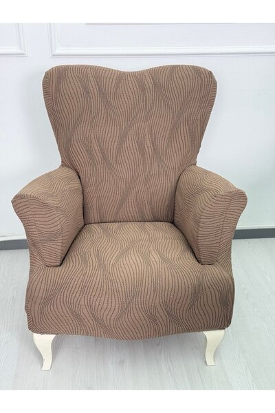 Defne Home Kalın Krokan Lastikli 3311 Lastikli Kanepe Koltuk Örtüsü < Çekyat Örtüsü < Koltuk Örtüsü Kahverengi