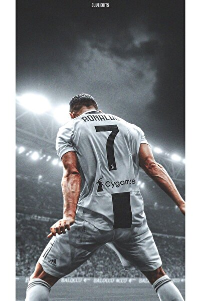 512 STORE Cristiano Ronaldo Juve İkon CR7 Spor Dekor Poster 30x42 Çerçevesiz