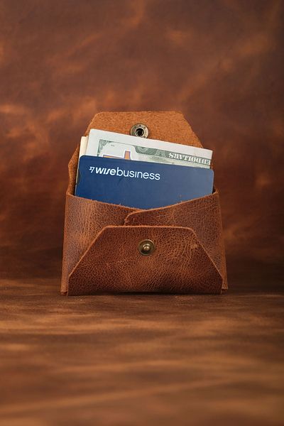 WATCHOFROYAL Vermont Clot Tan Genuine Leather Wallet