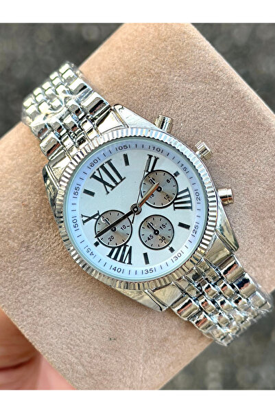 pierrose Silver Metal Band Women's Wristwatch