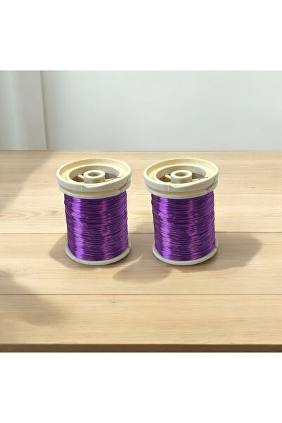 gürbüz filografi 0.30mm(60Gr-100Meter) Eflatun Colorful Filography Wire (2 Pc...