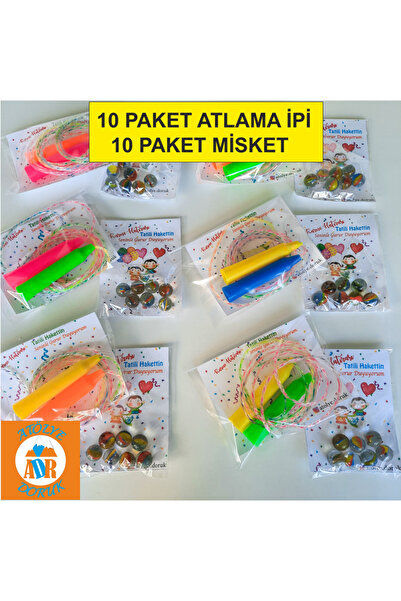 Atölye Doruk 20 Adet (TOPLAM) Paketli Atlama Ipi-Misket Paketi Yarıyıl Karne ...