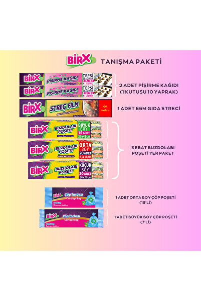 BIRX قطعتان من ورق الخبز - أكياس طعام قابلة للتمدد بطول 66 مترًا