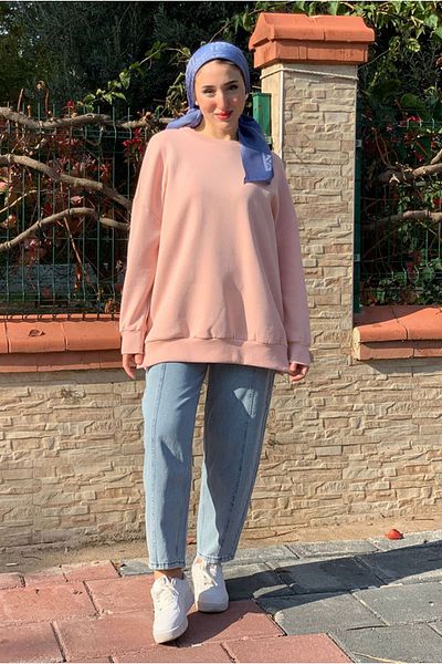 Moda Rosa 25K4437 - Powder - Three Thread Raw Basic Sweat
