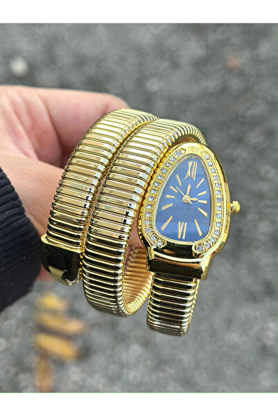 pierrose Gold Yılan Model Kadın Kol Saati