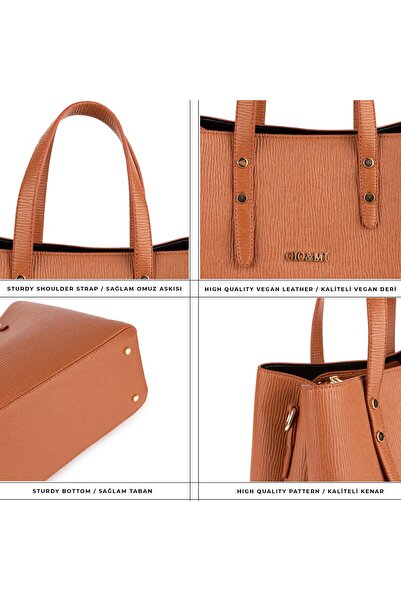 gio&mi Serra Kol Ve Omuz Çantası Taba Ak