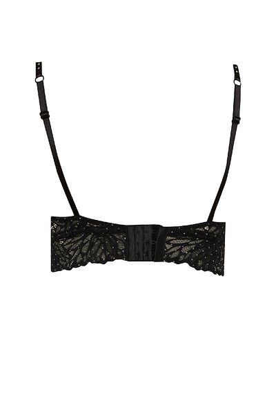 DeFacto Fall in Love Christmas Themed Black Bra with Lace String D6440Ax24Wn