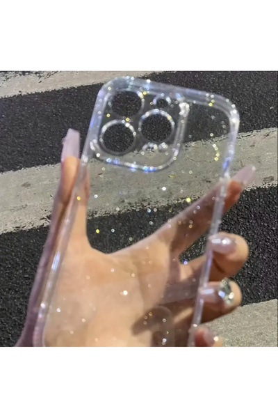 EDELFU حافظة آيفون 16 برو ماكس من السيليكون السميك والناعم مع غطاء شفاف لامع ...