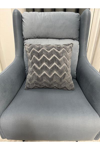 ŞENER HOME Διακοσμητική θήκη μαξιλαριού με χρώμα Anthracite