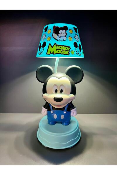 doğan hediyelik 3 Kademeli Led Işıklı Şarjlı Çocuk Masa Gece Lambası Abajür -...