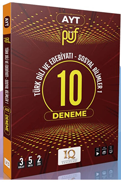 IQ YAYINLARI AYT Türk Dili Ve Edebiyatı - Sosyal Bilimler 10 Deneme