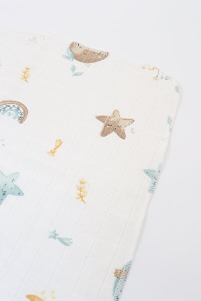 KEEBA 5-Piece Muslin Baby Mouth Wipes - 30X30, 100% Cotton