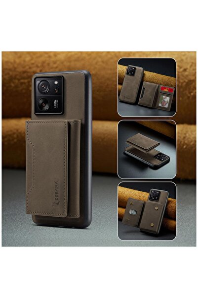 Zebana Xiaomi Mi 13T Uyumlu Kılıf Zebana 2in1 Elite Class Cüzdanlı Deri Kılıf...