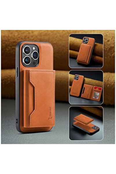 Zebana Apple iPhone 13 Pro Uyumlu Kılıf 2in1 Elite Class Cüzdanlı Deri Kılıf ...