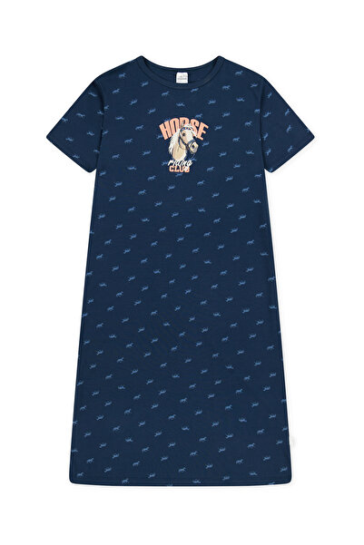 Schiesser Nachthemd Horse World Nacht-Hemd Schlafmode Sleepwear