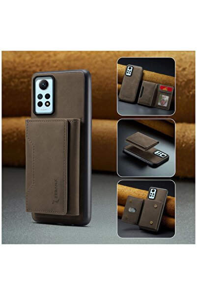Zebana Xiaomi Redmi Note 12 Pro 4G Uyumlu Kılıf Zebana 2in1 Elite Class Cüzda...