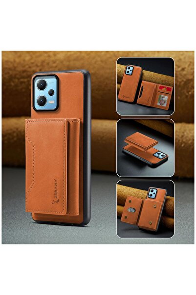 Zebana Xiaomi Redmi Note 12 Pro 5G Uyumlu Kılıf Zebana 2in1 Elite Class Cüzda...
