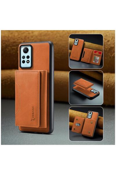 Zebana Xiaomi Redmi Note 12 Pro 4G Uyumlu Kılıf Zebana 2in1 Elite Class Cüzda...