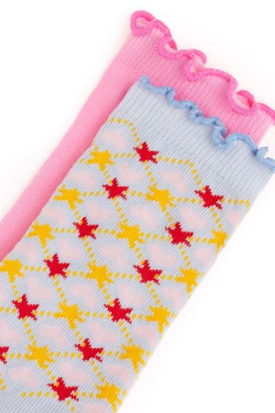 U.S. Polo Assn. Girl's 2-Piece Sock Socks 50298852 -Vr003