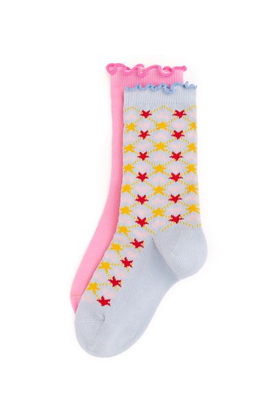 U.S. Polo Assn. Girl's 2-Piece Sock Socks 50298852 -Vr003