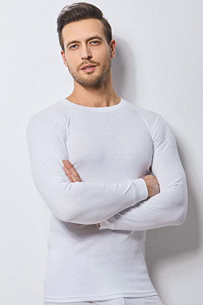 Svm Erkek 2'li Ribana  likralı Uzun Kol T-Tshırt