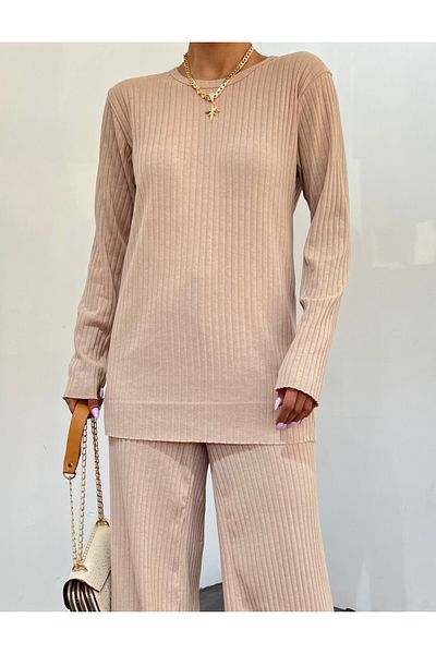Modamorfo Bézs Crew Neck Camisole szett