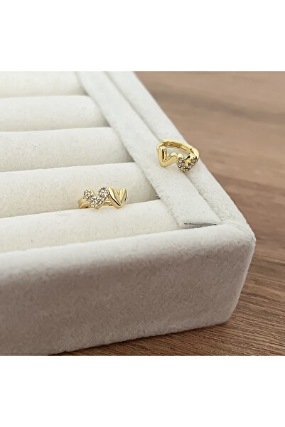 ATELİER GİZEM Xuping kararmaz gold kalpli çocuk küpesi