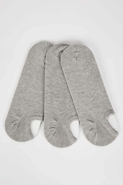 DeFacto New Season Men's Cotton 3-Piece Sneaker Socks