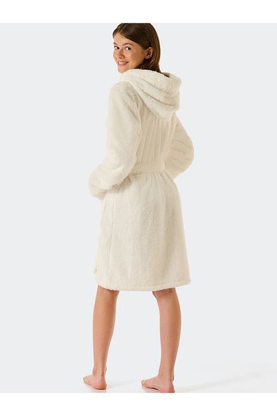 Schiesser Bademantel Teddy Fleece Bade-mantel Sauna Morgen-mantel Lounge