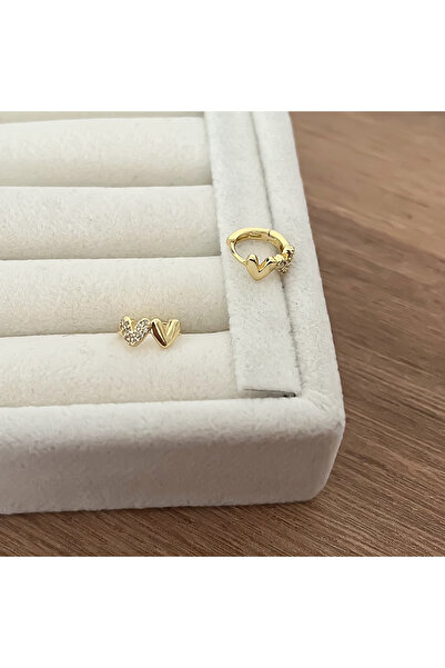 ATELİER GİZEM Xuping kararmaz gold kalpli çocuk küpesi