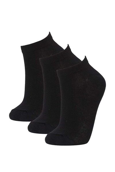 DeFacto New Season Women's Cotton 3-Piece Short Socks