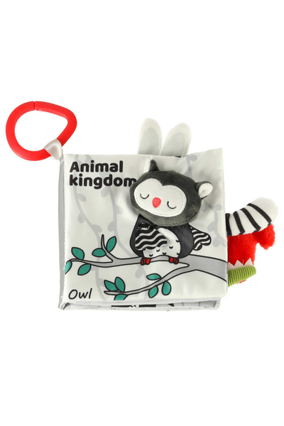 Floopy Carte senzoriala bebelusi, moale, educativa, material textil, regatul ...