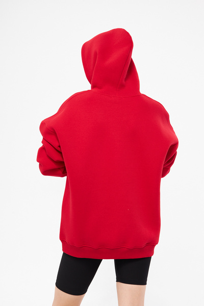 YÜKSEL IŞIK Унісекс худі з капюшоном - з принтом, 100% бавовна