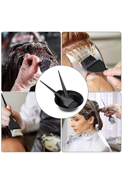 Soillium Easy and Practical 3 Piece Set - Hair Coloring, Crepe Comb and Riding Brush Hair Salon Equipment