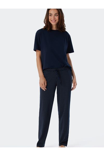 Schiesser Pyjamahose Mix & Relax Lang Schlaf-hose Schlaf-hose Pyjama Schlafmode