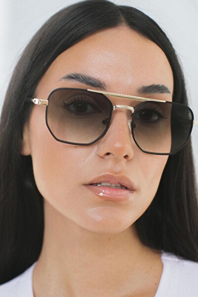 Bilge Karga Hurtaw Gold Green Gradient Sunglasses