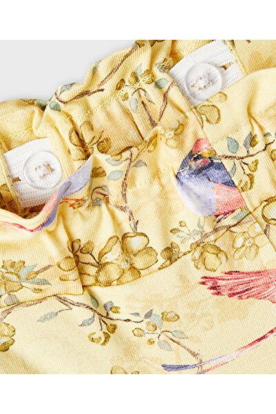 Name it Bird Print T-Shirt with Bottom Set - Cream