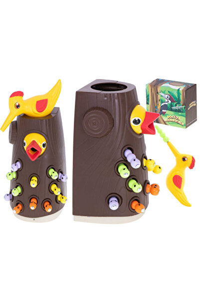 Floopy Joc Hraneste Ciocanitoarea, Magnetic, Pescuit, Prinde viermisori, Dext...